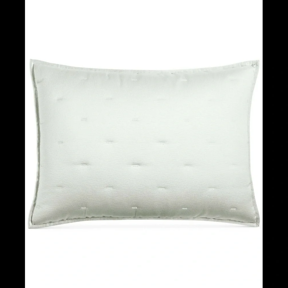 NIB Hotel Collection Fresco Sage Quilted (1)‎ Standard Sham Pillow Case